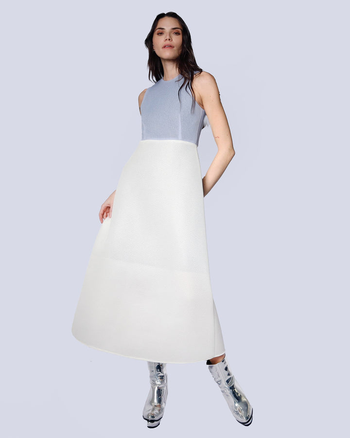 Maison Marie Saint Pierre | Dress | ISAYA | Light Blue | White