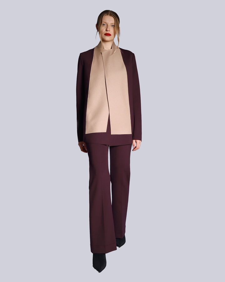 Maison Marie Saint Pierre | Pants | HALO | Plum | Camel