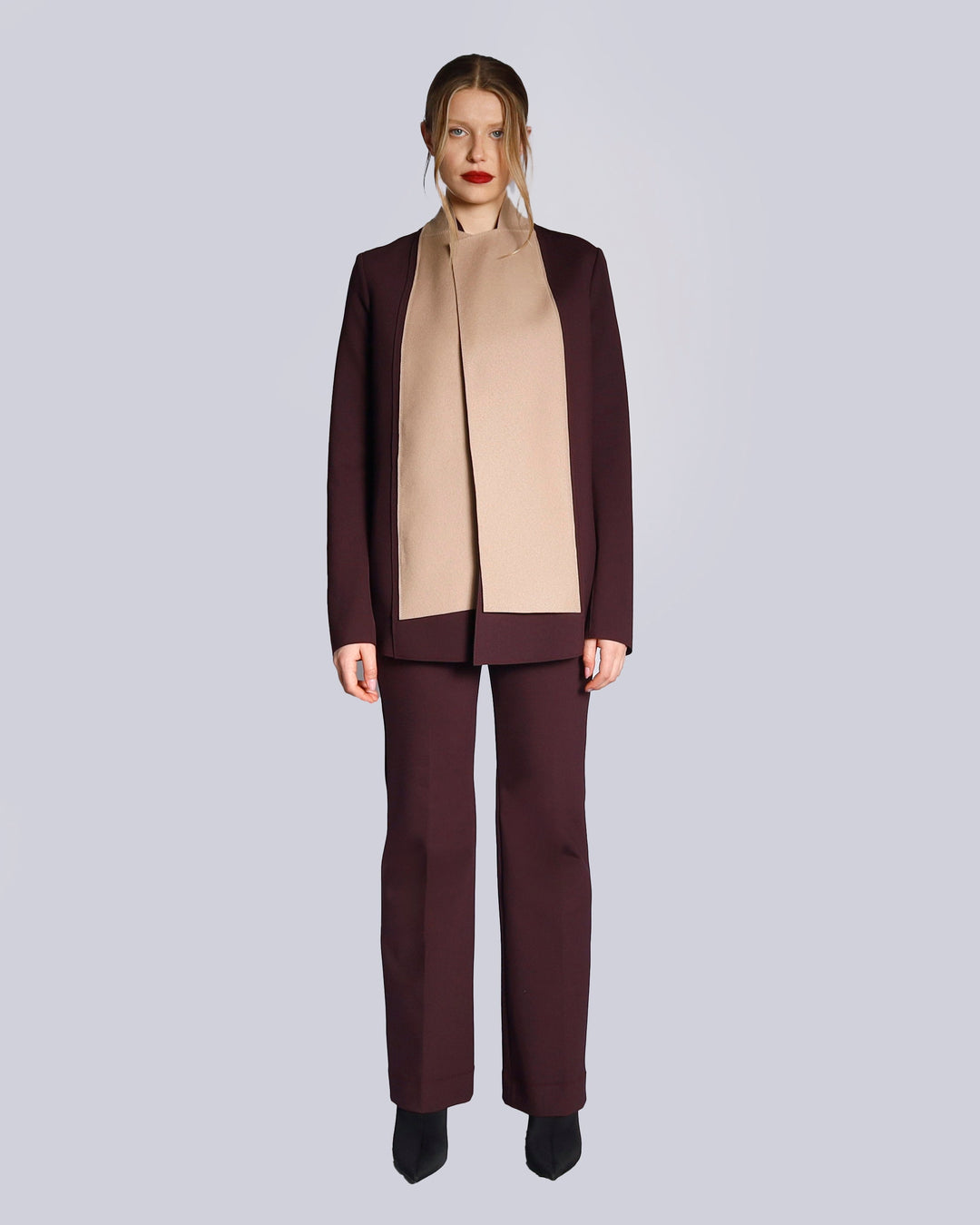 Maison Marie Saint Pierre | Jacket | HILDRED | Plum | Camel