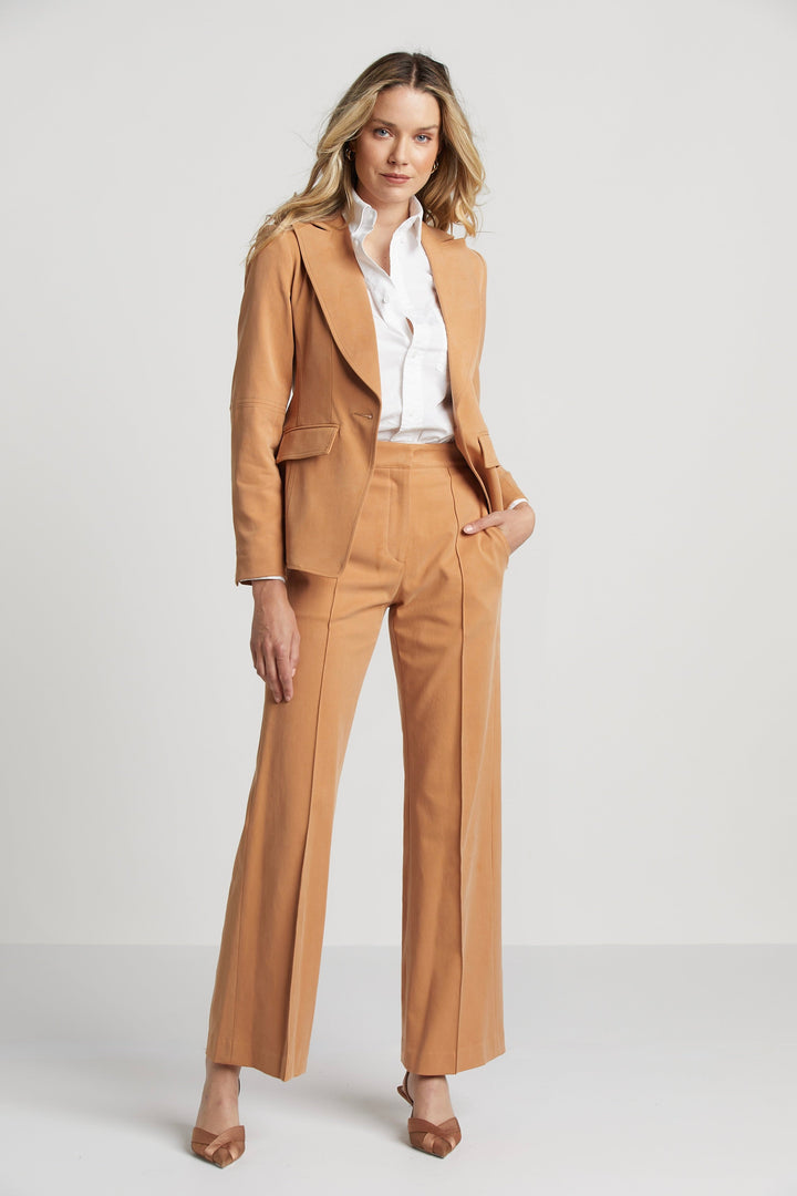 Preston Straight Leg Stretch Trouser With Pin Tuck