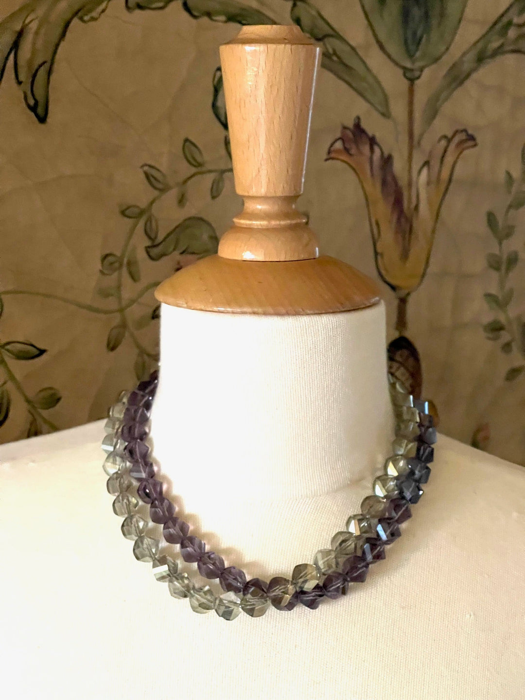 Tanzanite Slice Crystal Necklace