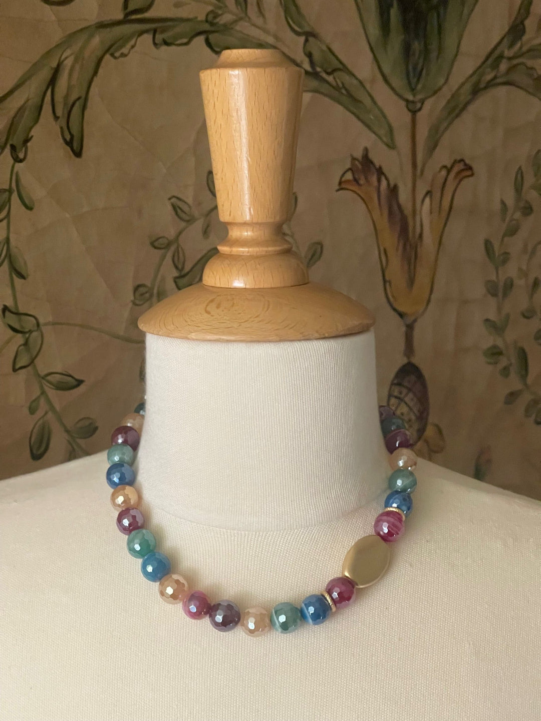 Multi Color Agate Necklace