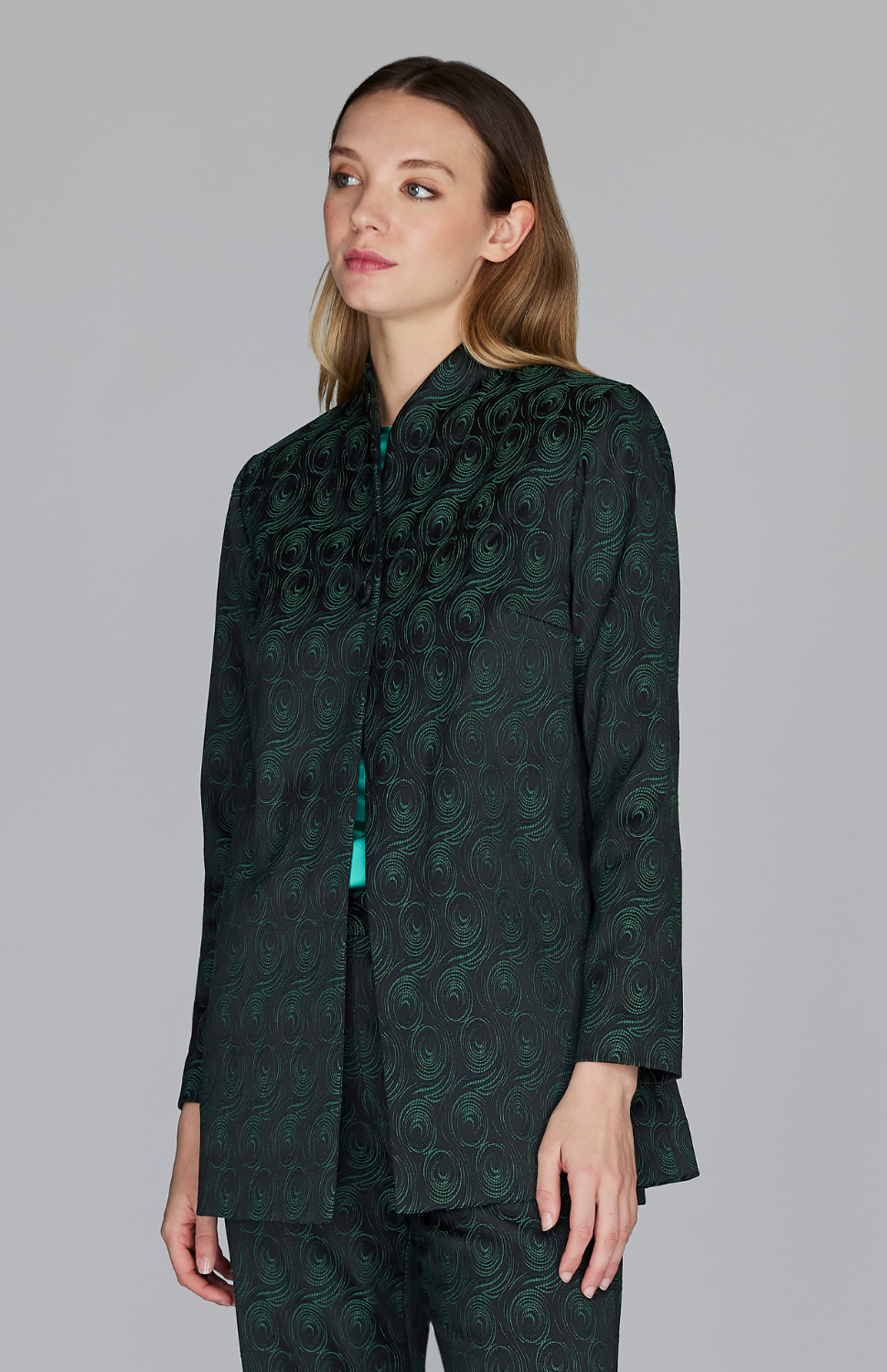 PREORDER Swirl Jacquard Duster w/ Belt