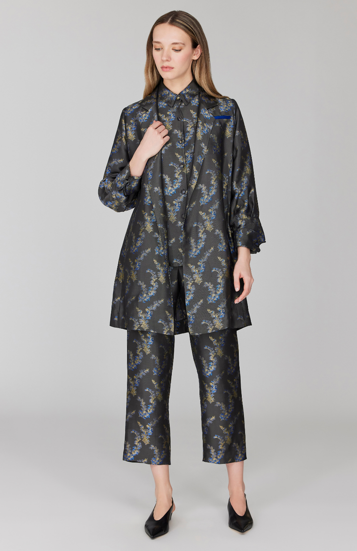 PREORDER Feather Jacquard Oversized Jacket