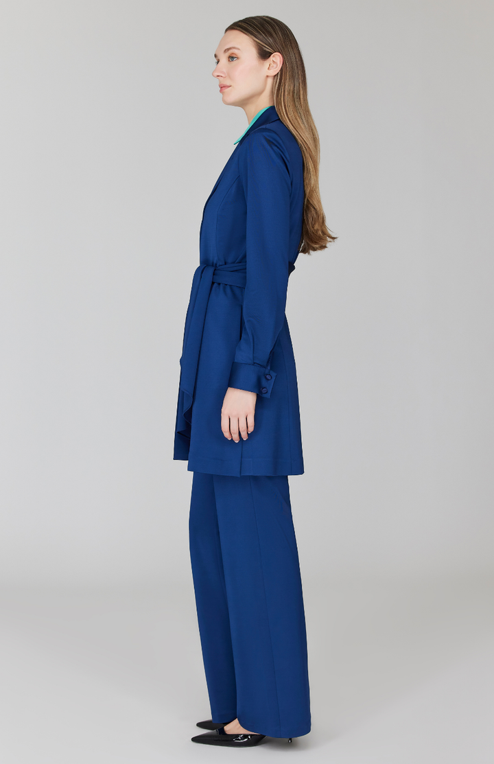 PREORDER Matte Jersey Trench Coat w/ Belt