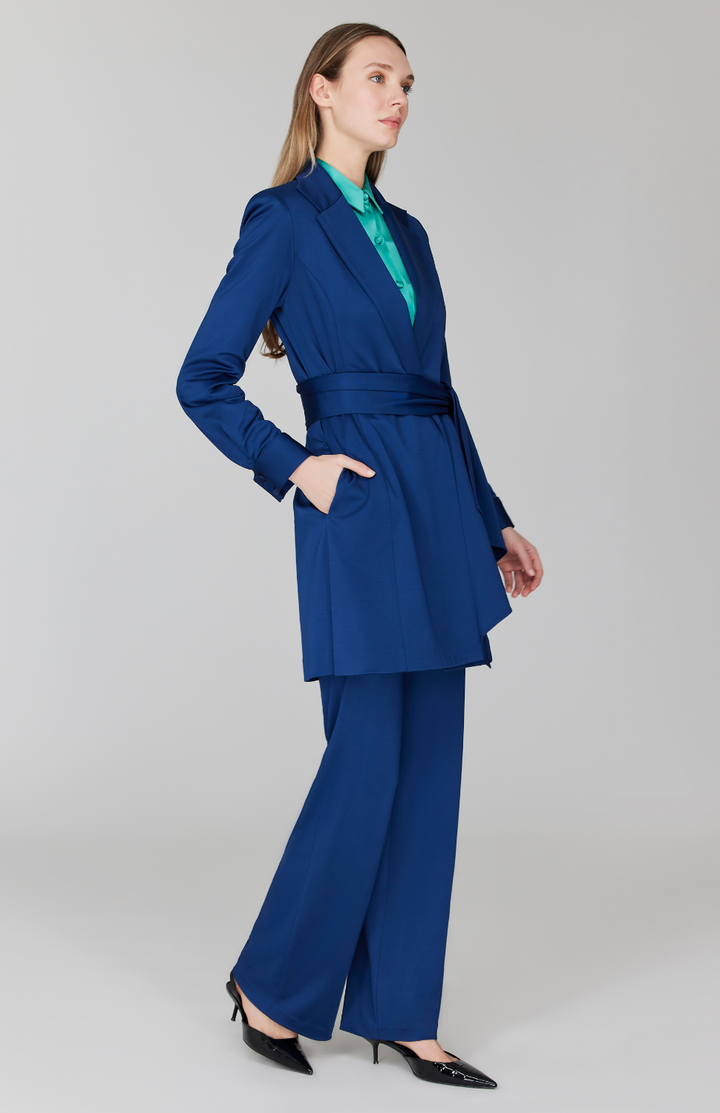 PREORDER Matte Jersey Trench Coat w/ Belt
