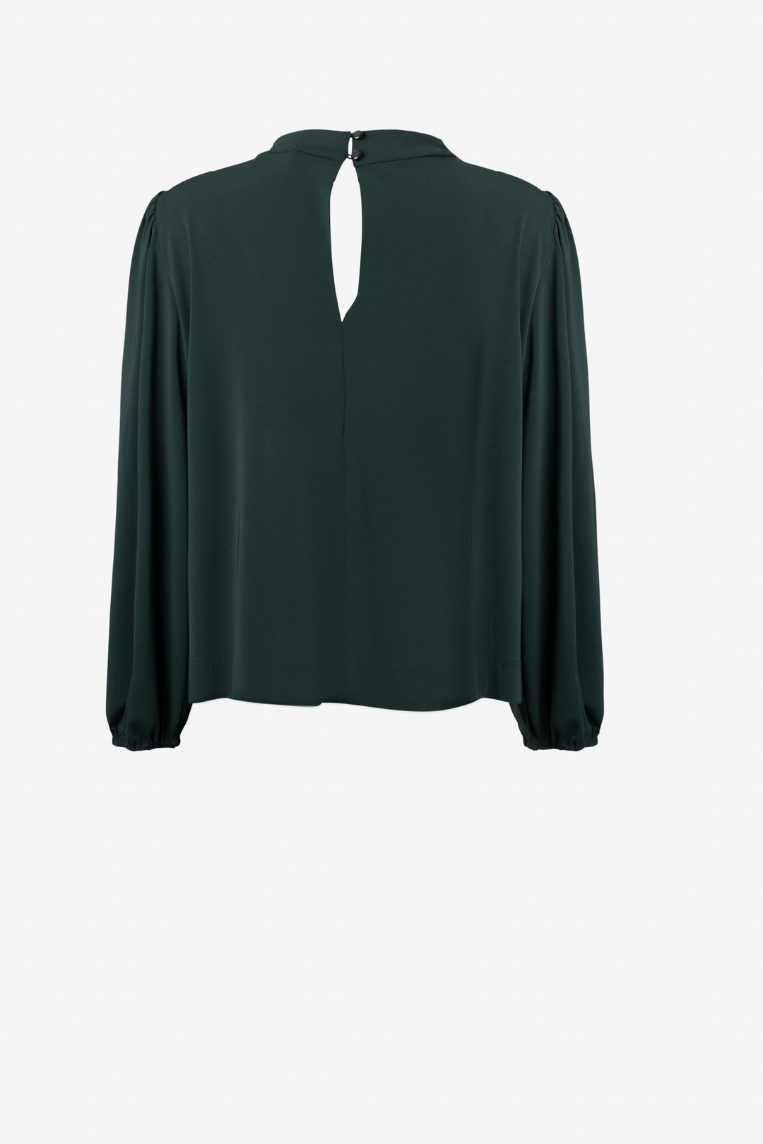 Matte jersey long sleeve blouse