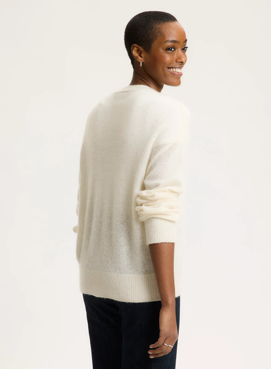 Cashmere Silk V-Neck Cardigan