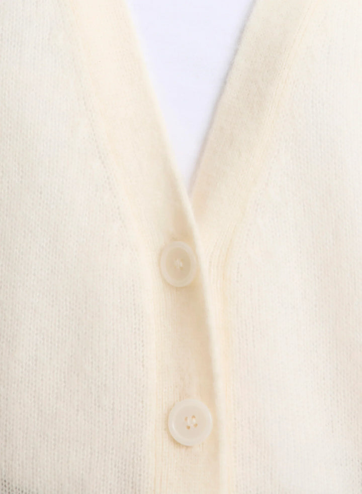 Cashmere Silk V-Neck Cardigan