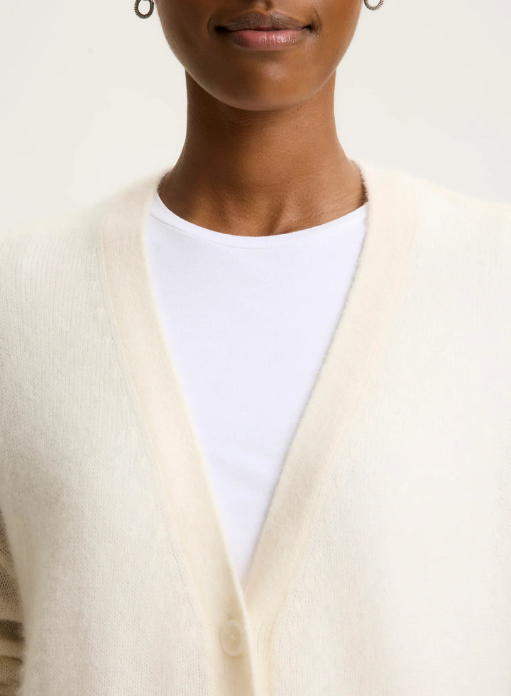 Cashmere Silk V-Neck Cardigan