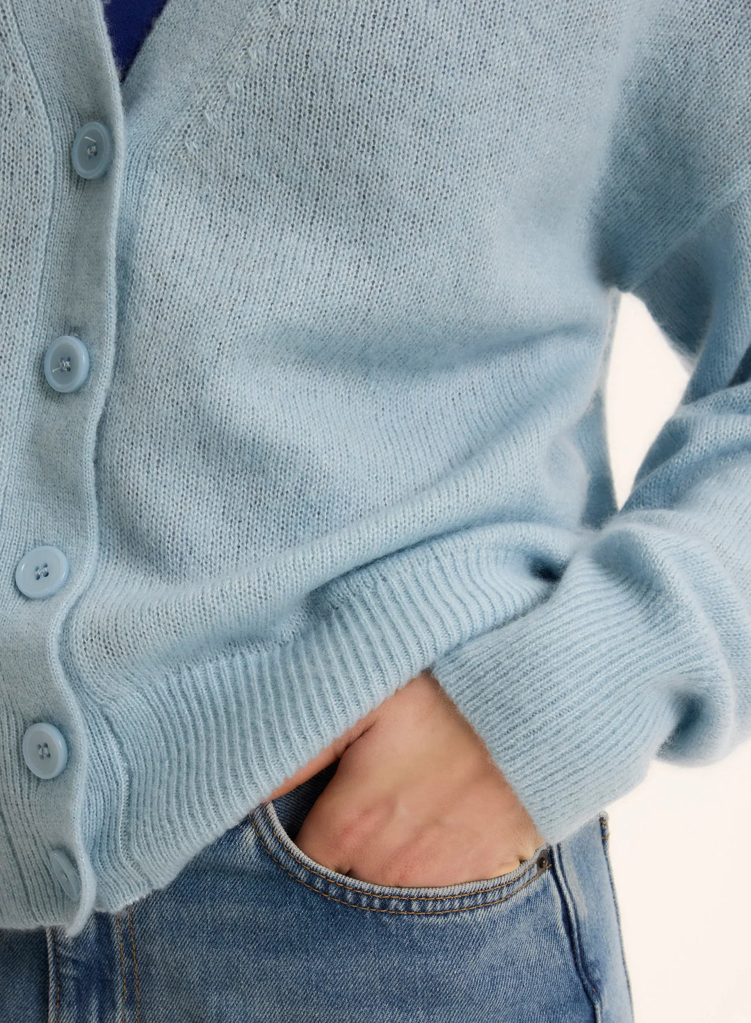 Cashmere Silk V-Neck Cardigan