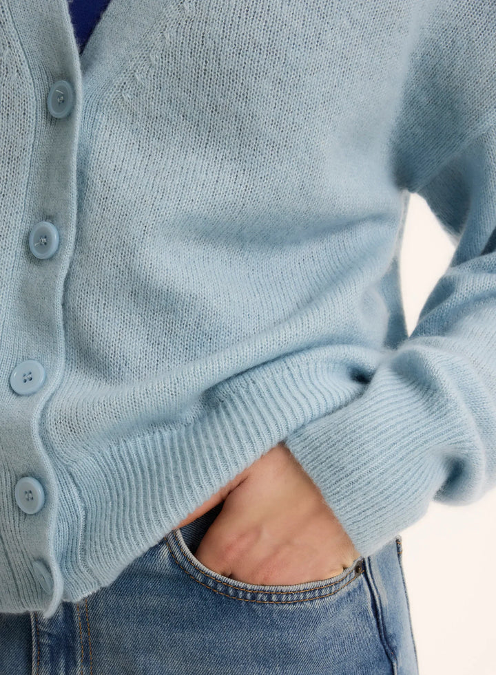 Cashmere Silk V-Neck Cardigan