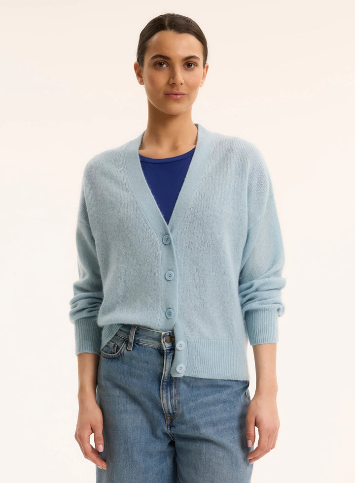 Cashmere Silk V-Neck Cardigan