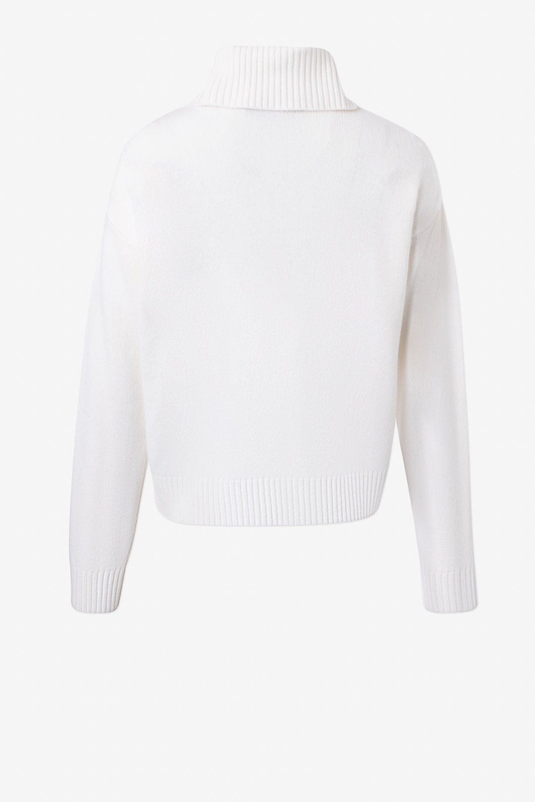 Turtleneck boxy crop sweater