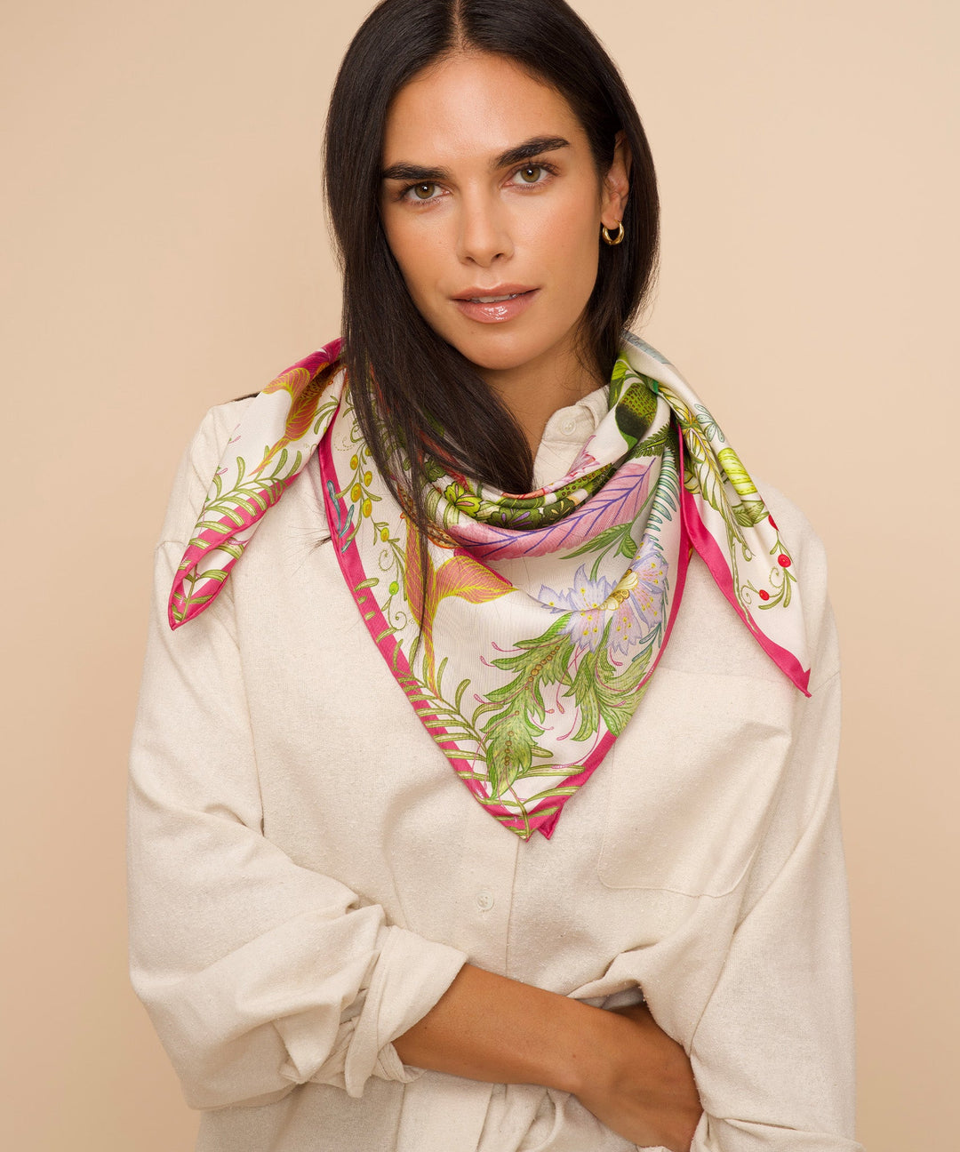 Oasis 35" Silk Square Scarf