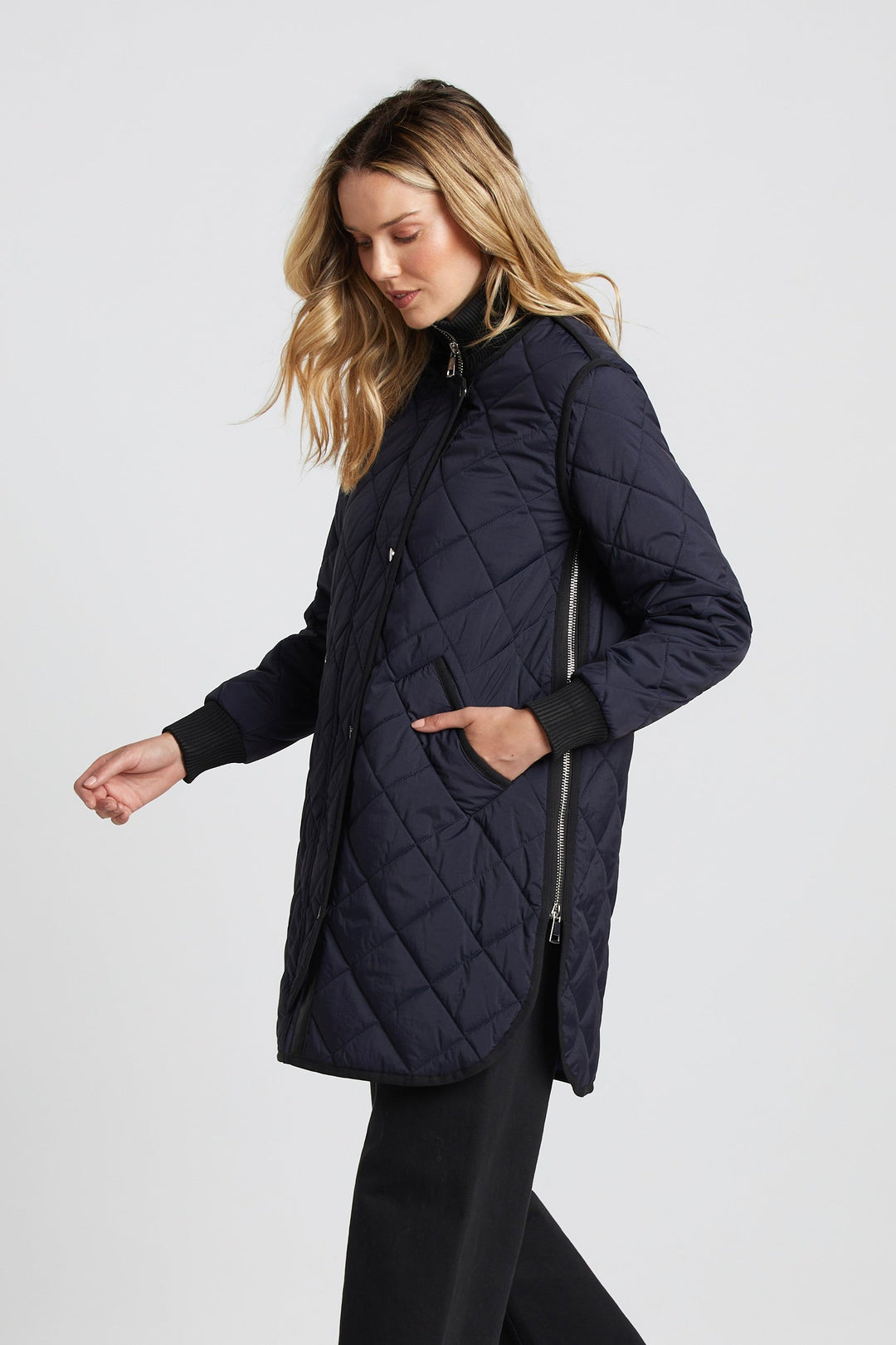 Libby Quilted Full Zip Coat