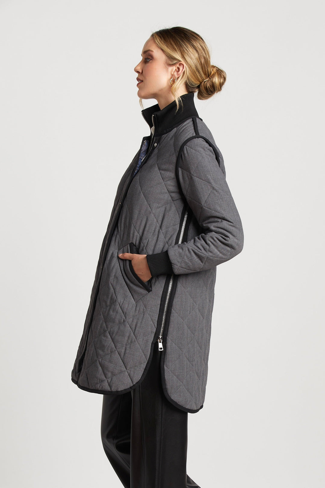 Libby Quilted Full Zip Coat