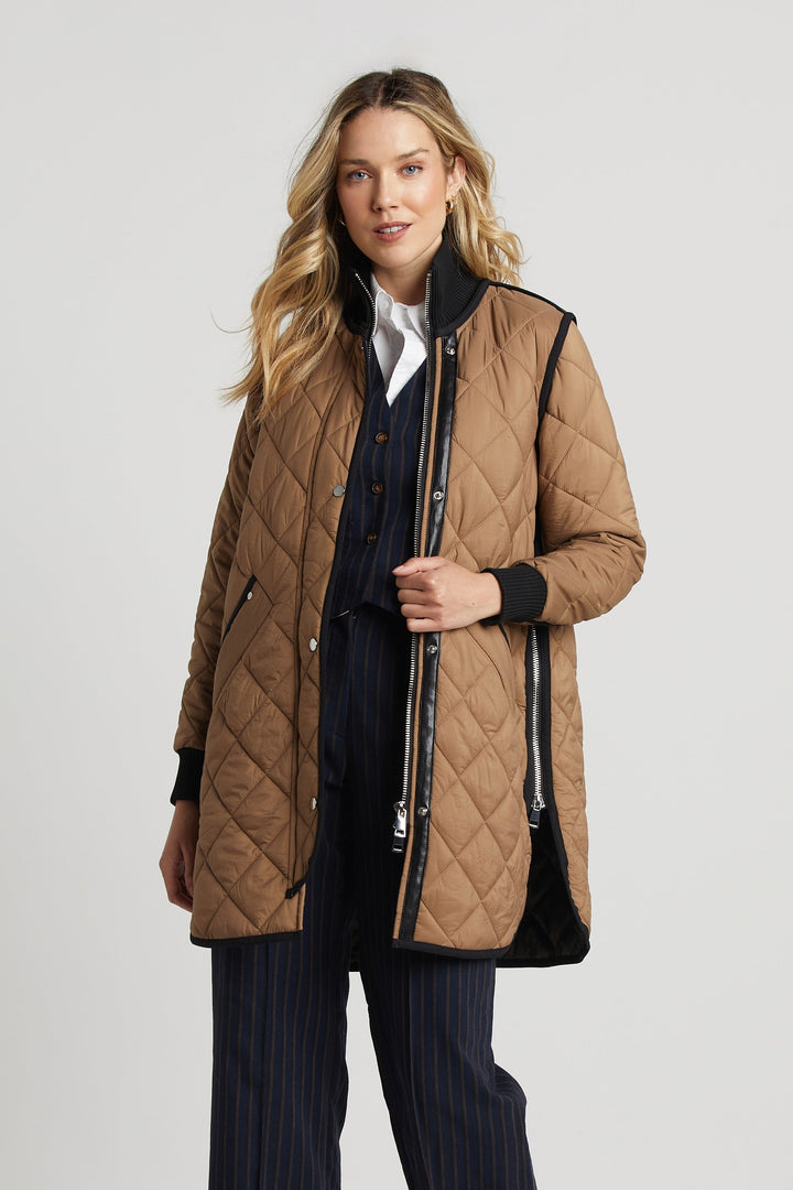 Libby Quilted Full Zip Coat