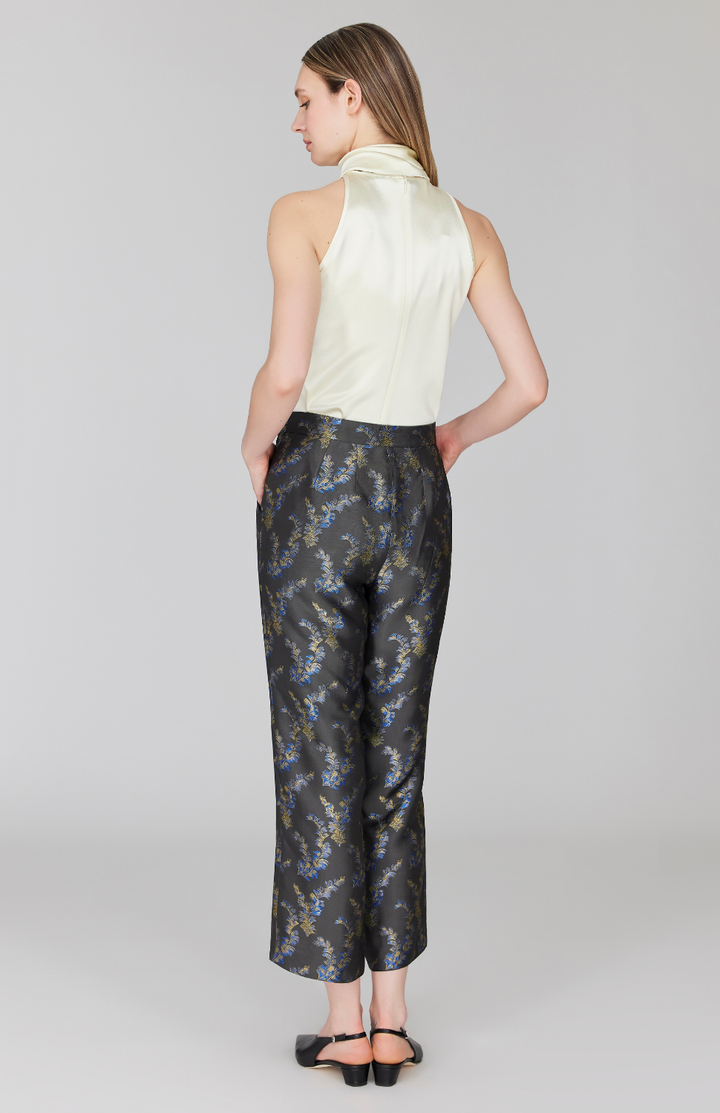 PREORDER Feather Jacquard Straight Leg Pant