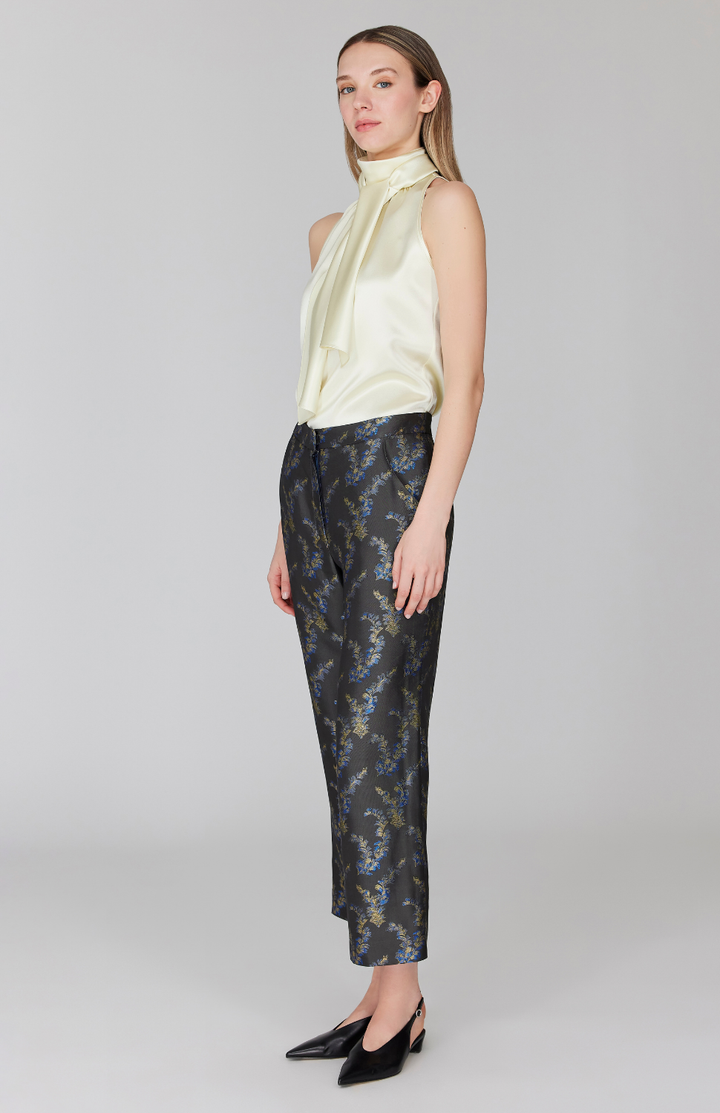 PREORDER Feather Jacquard Straight Leg Pant