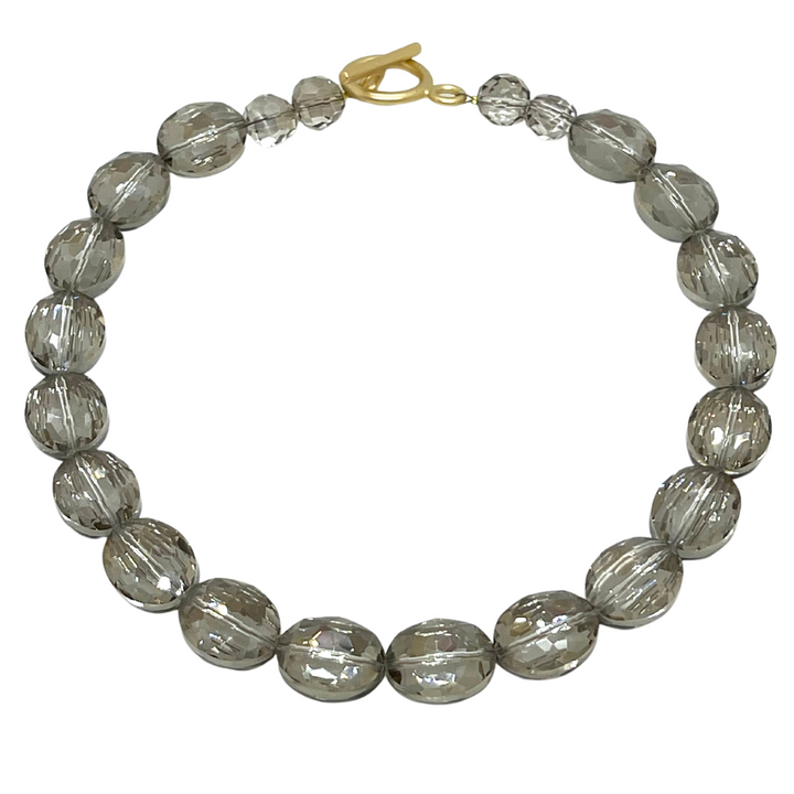 Light Smoke Topaz Crystal Necklace