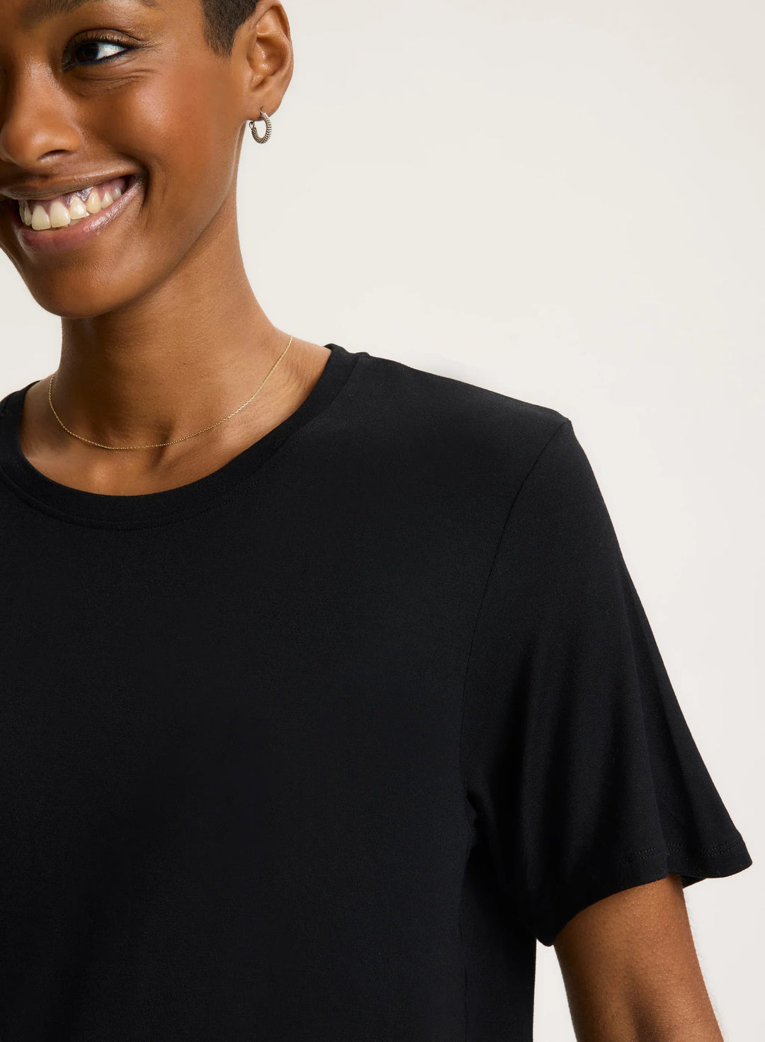 Soft Touch Long Sleeve Crewneck T-Shirt