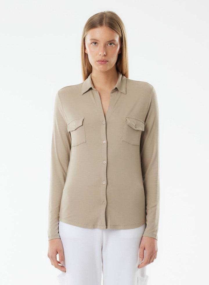 Soft Touch Long Sleeve Pocket Shirt - SHIRT - Majestic Filatures North America