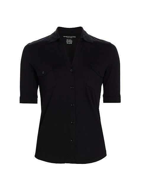 Soft Touch Elbow Sleeve Pocket Shirt