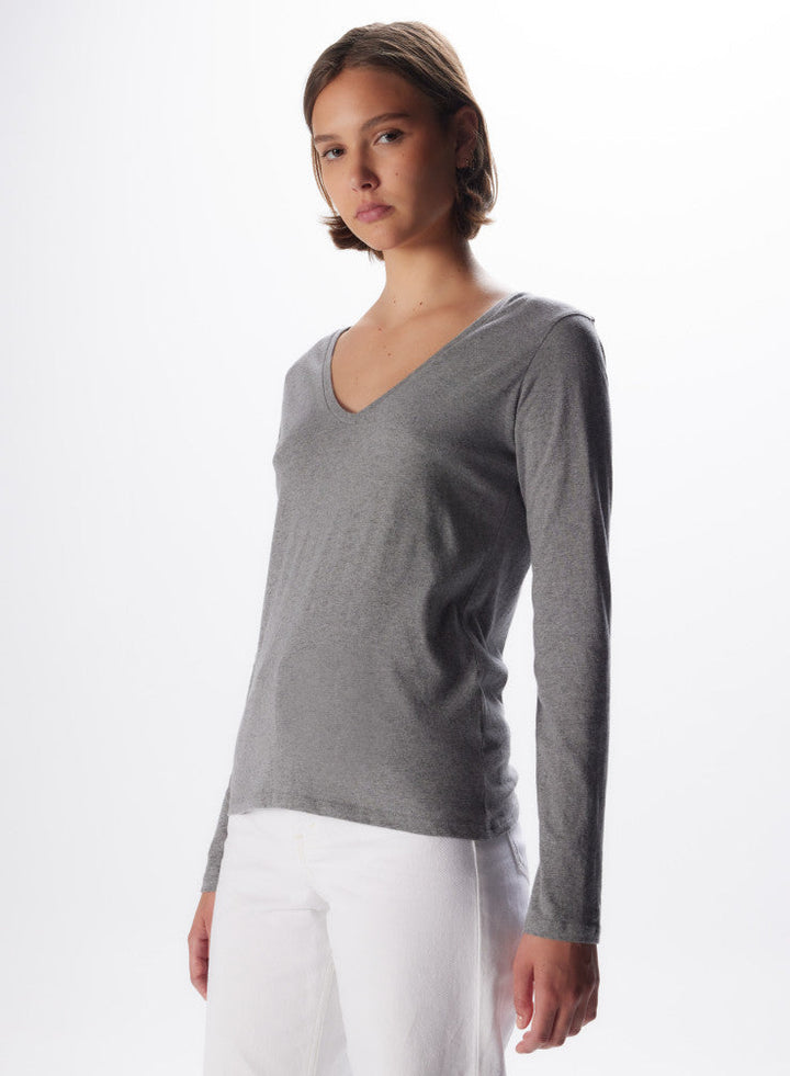 Soft Touch Long Sleeve V-Neck T-Shirt