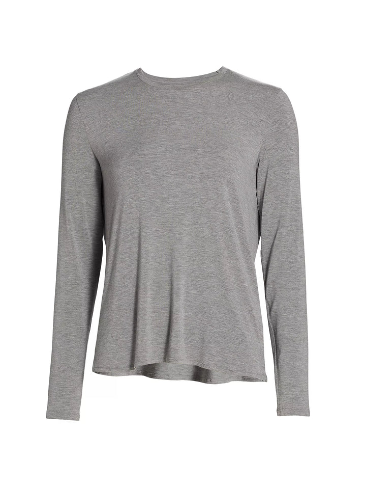 Soft Touch Semi Relaxed Long Sleeve Crewneck T-Shirt