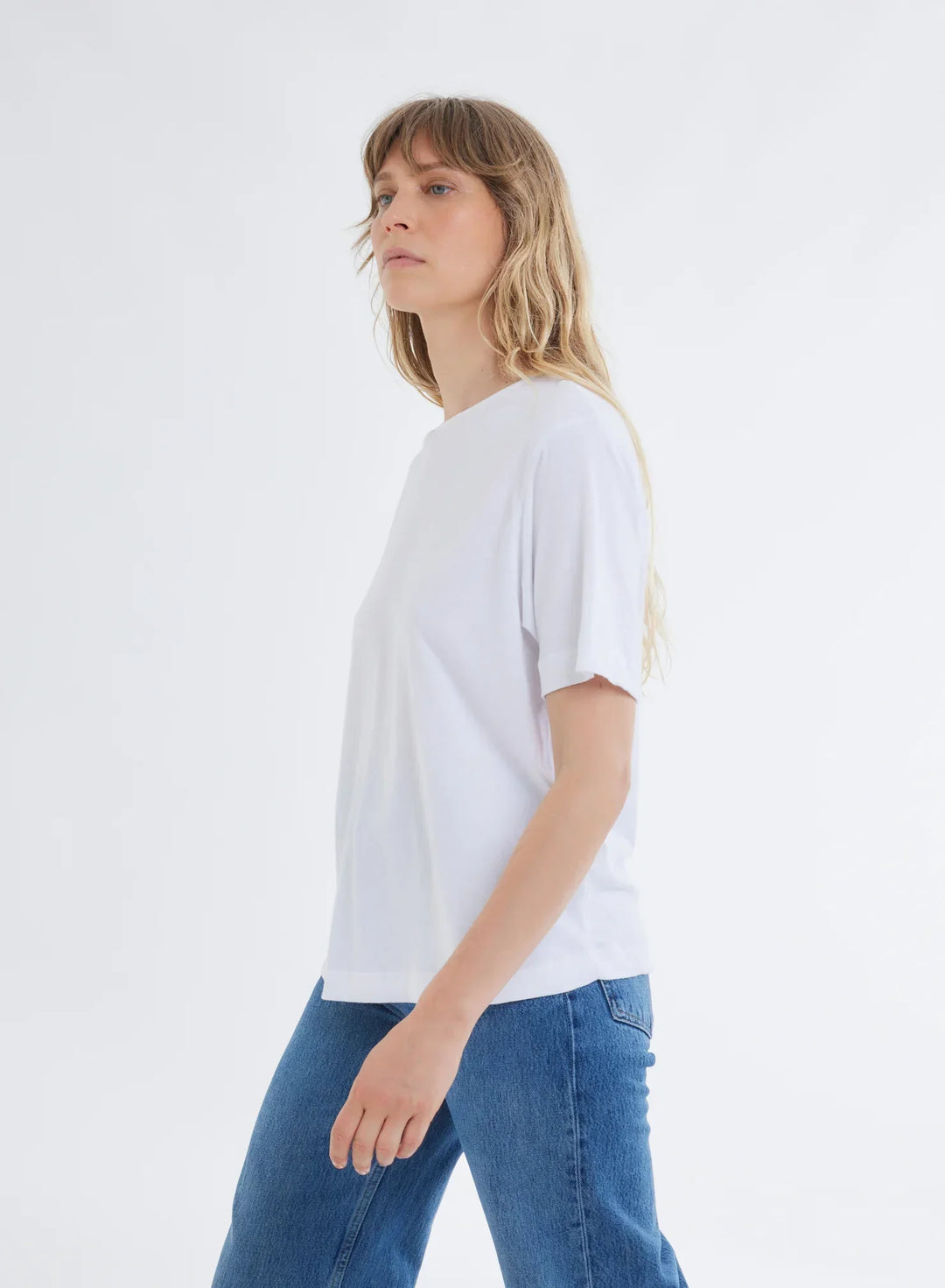 Deluxe Cotton Boyfriend Short Sleeve Crewneck Tee - CREW S/S - Majestic Filatures North America
