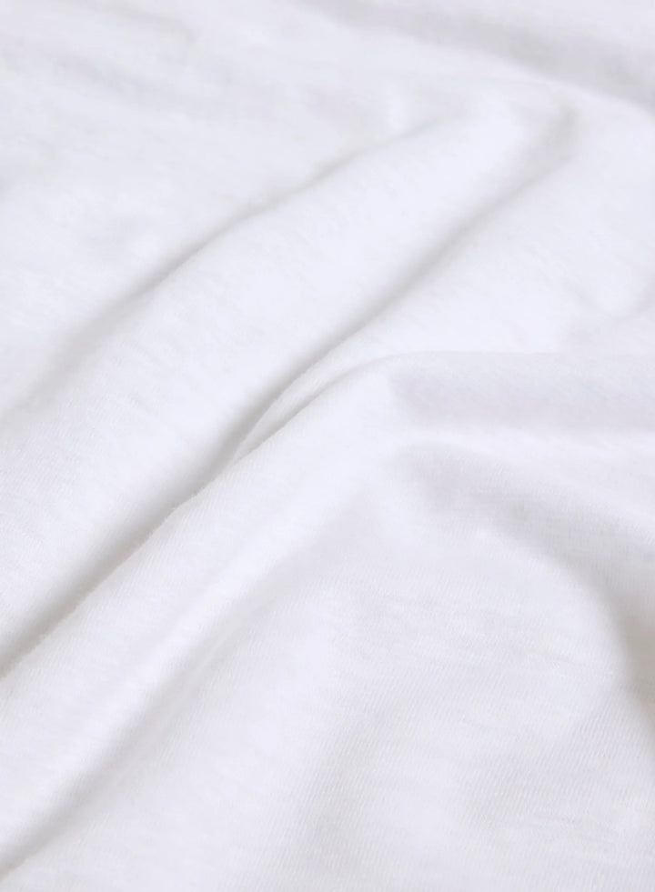 Stretch Linen Short Sleeve V-Neck T-Shirt