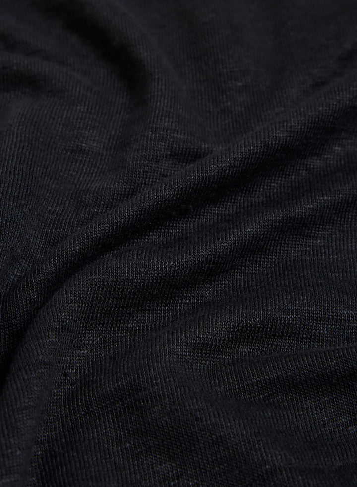 Stretch Linen Short Sleeve V-Neck T-Shirt