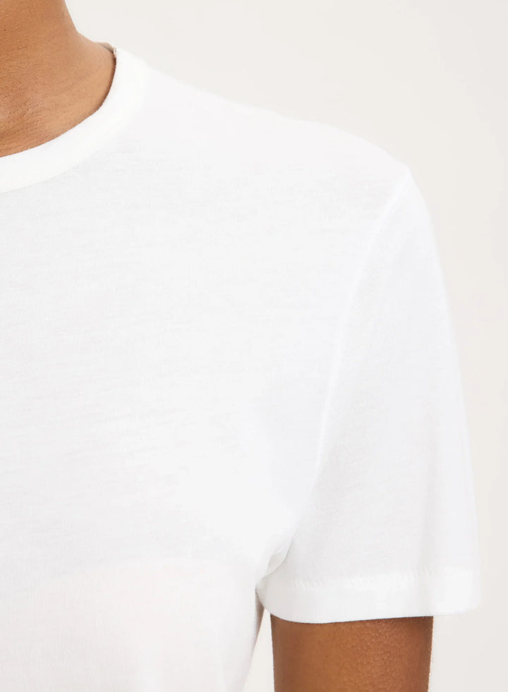 Lyocell Cotton Short Sleeve Semi Relaxed Crewneck T-Shirt