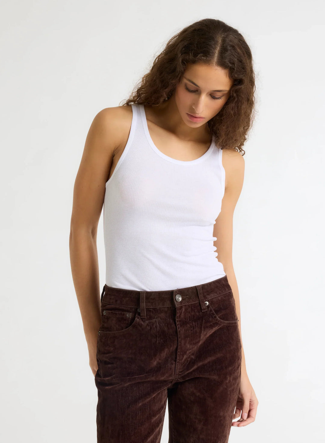 Lyocell Cotton Baby Rib Tank