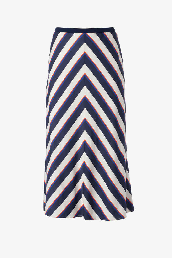 Printed stripe skirt