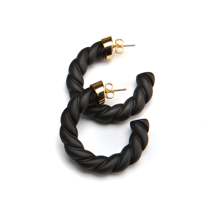 Tia Barile Earring Matte Black