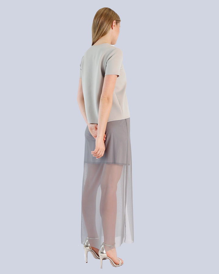 Maison Marie Saint Pierre | Skirt | KARINA | Seal | Steel | Top | KHLOE | Fog