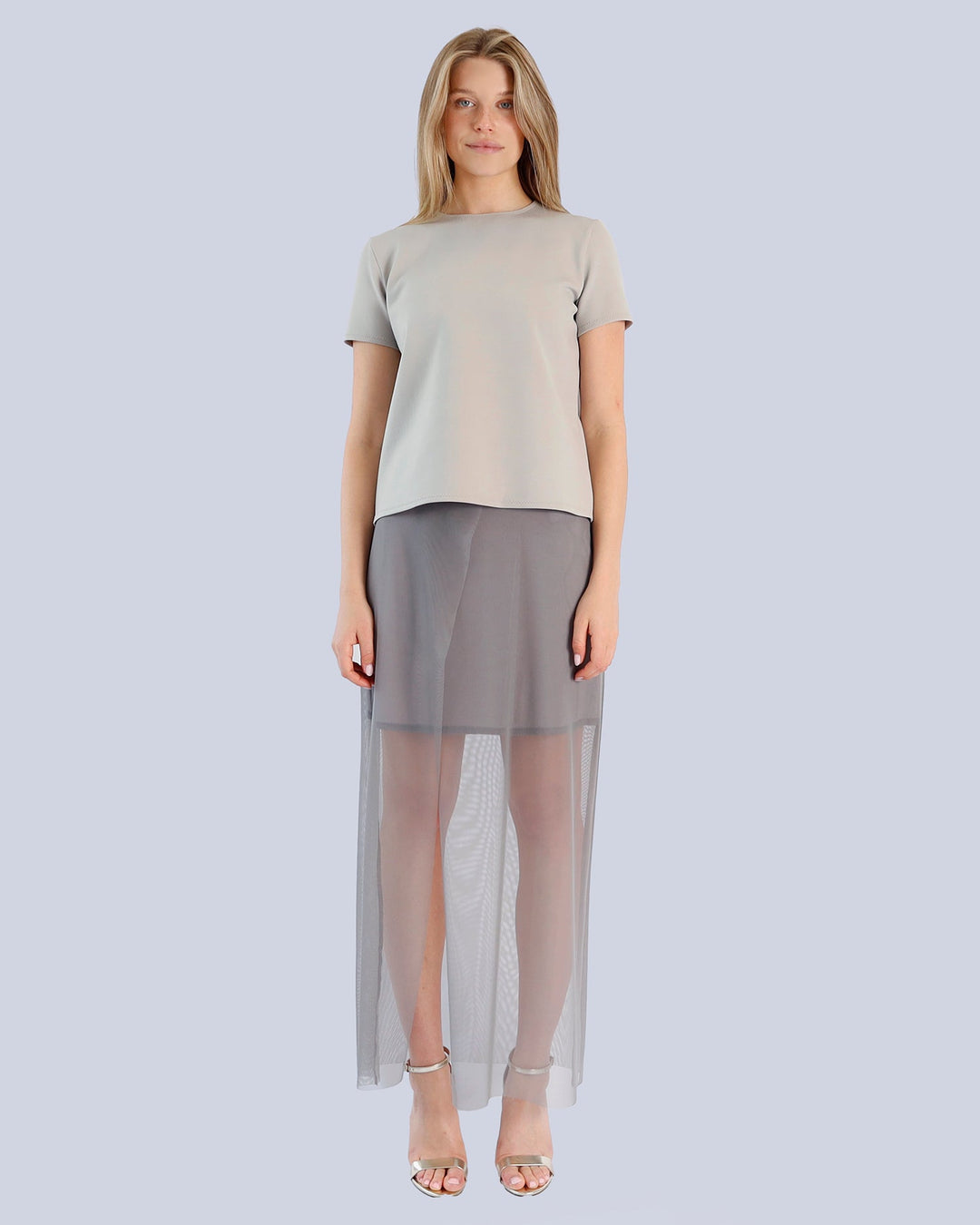 Maison Marie Saint Pierre | Skirt | KARINA | Seal | Steel | Top | KHLOE | Fog