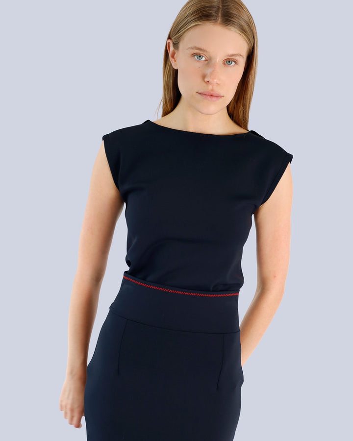 Maison Marie Saint Pierre | Top | KAMAL | Black | Skirt | KALOMIN | Black