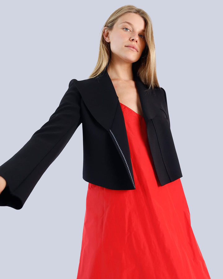 Maison Marie Saint Pierre | Dress | KAROL | Red | Jacket | KARSTEN2 | Black