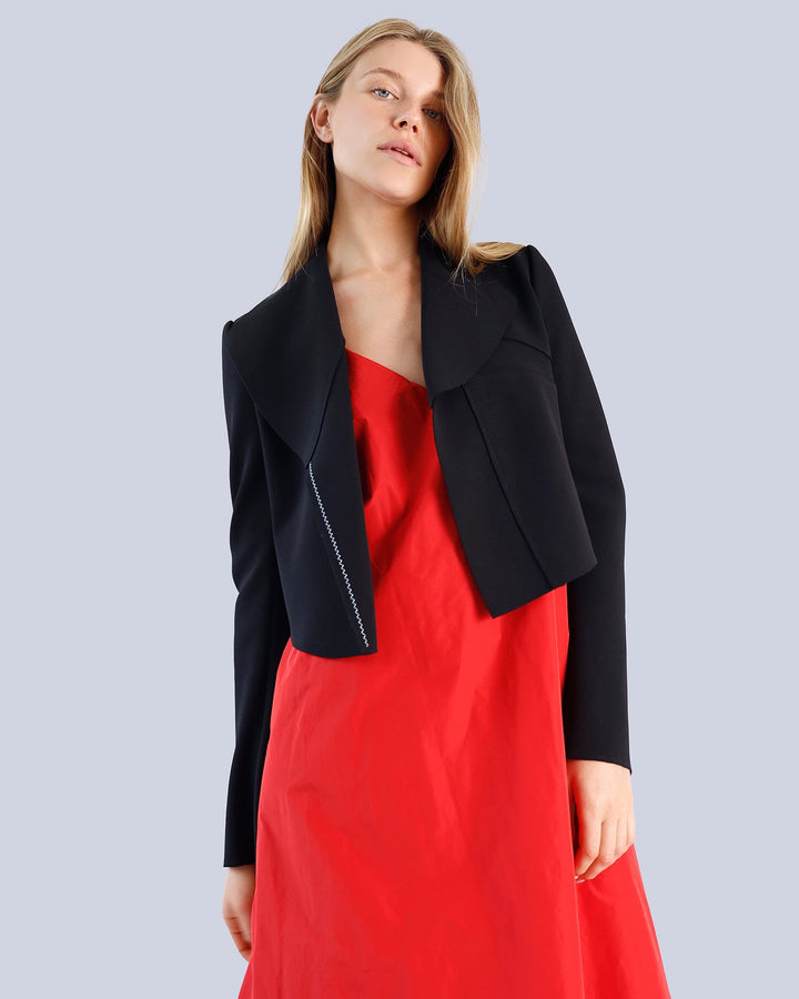 Maison Marie Saint Pierre | Dress | KAROL | Red | Jacket | KARSTEN2 | Black
