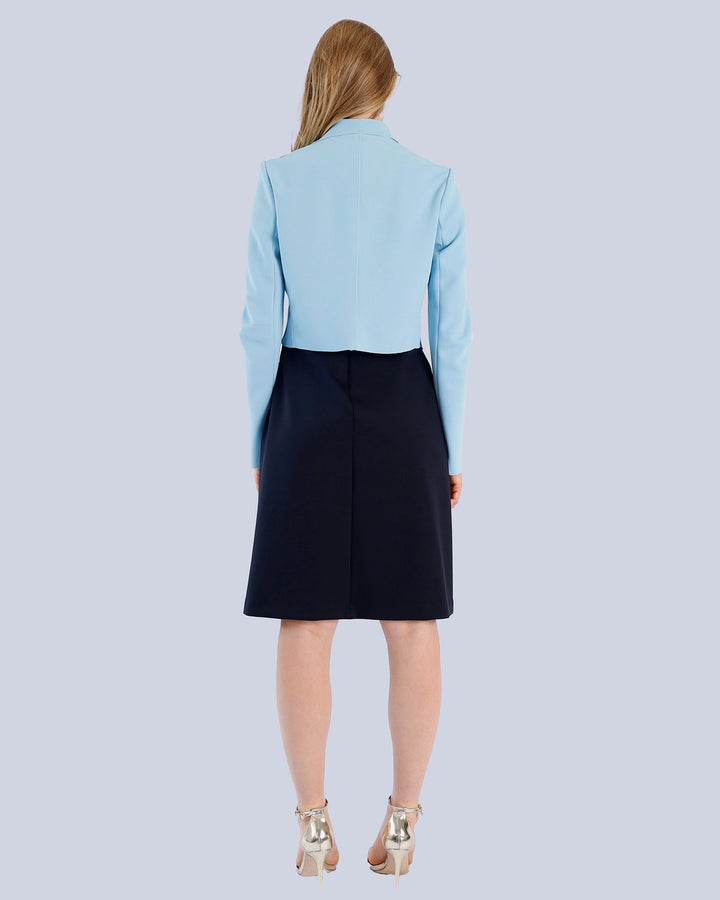 Maison Marie Saint Pierre | Dress | KERVINALLE | Black | Jacket | KARSTEN2 | Light Blue