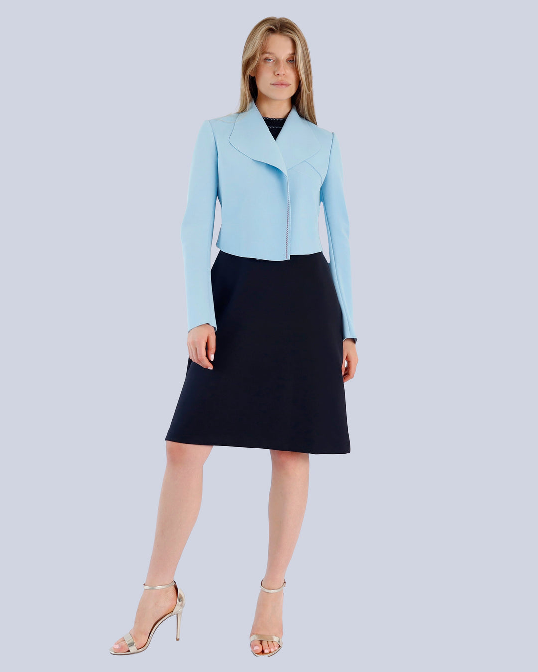 Maison Marie Saint Pierre | Dress | KERVINALLE | Black | Jacket | KARSTEN2 | Light Blue