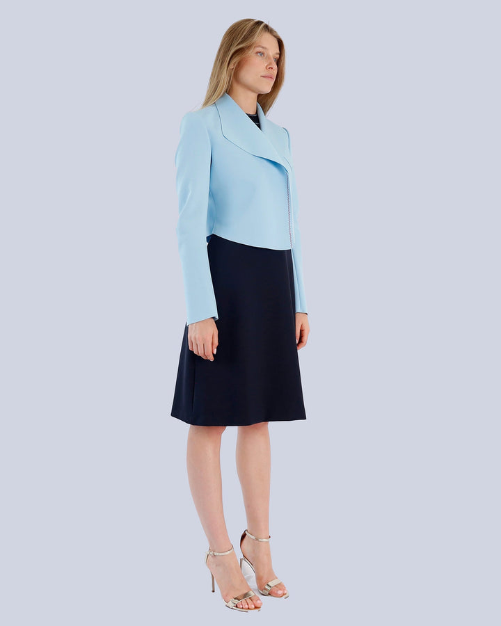 Maison Marie Saint Pierre | Dress | KERVINALLE | Black | Jacket | KARSTEN2 | Light Blue