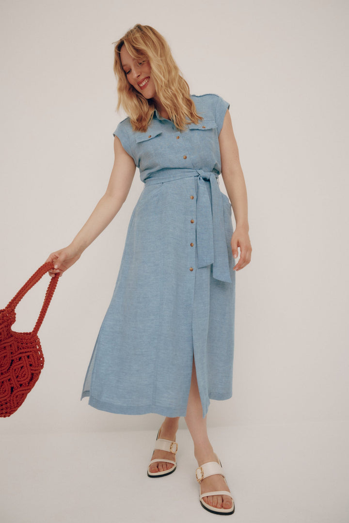 Maxi Denim Dress