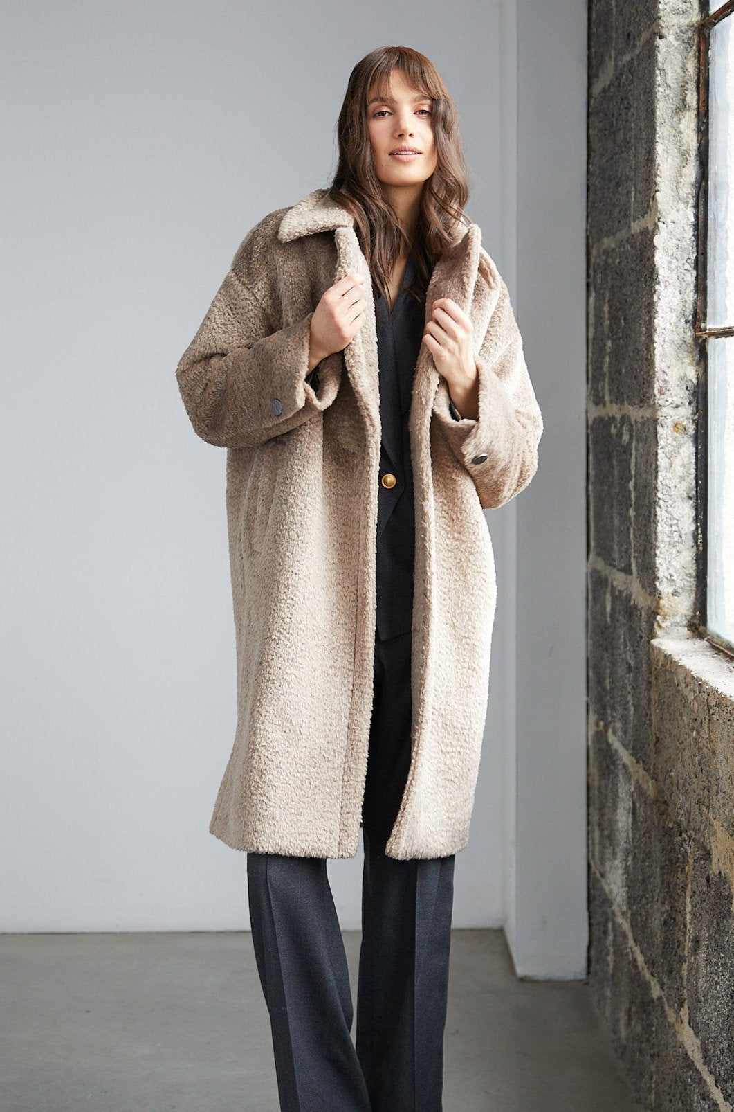 Polly Long Faux Fur Coat