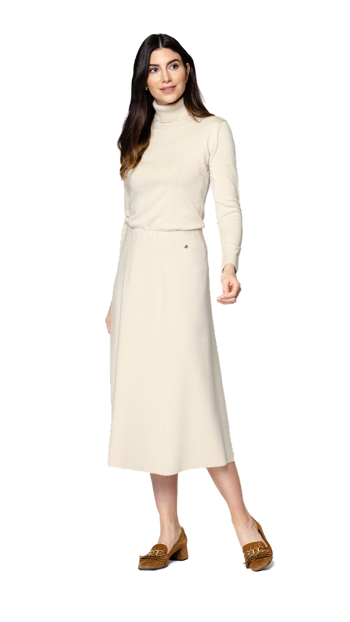 Paris Classic Turtleneck, Beige Melange