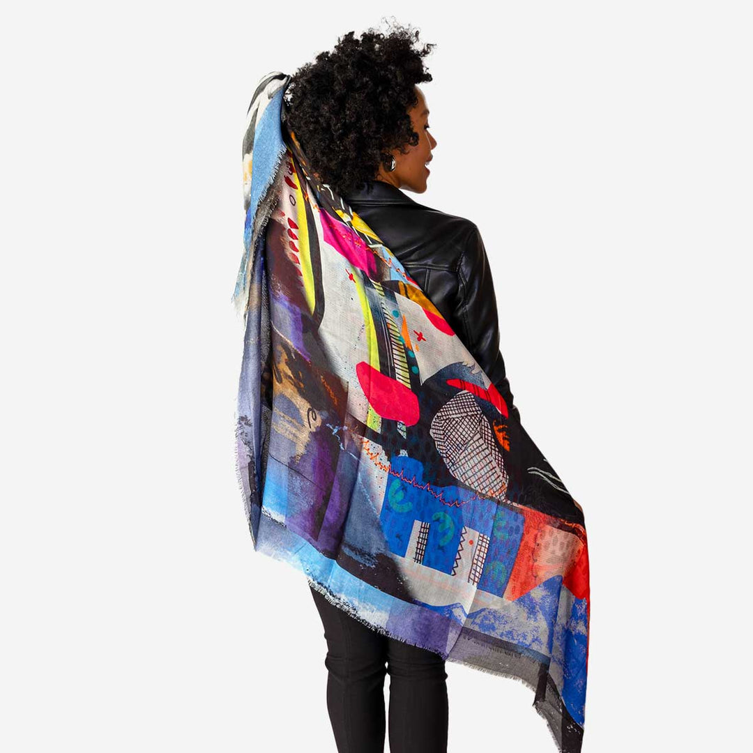 Pop Culture Silk Modal Scarf