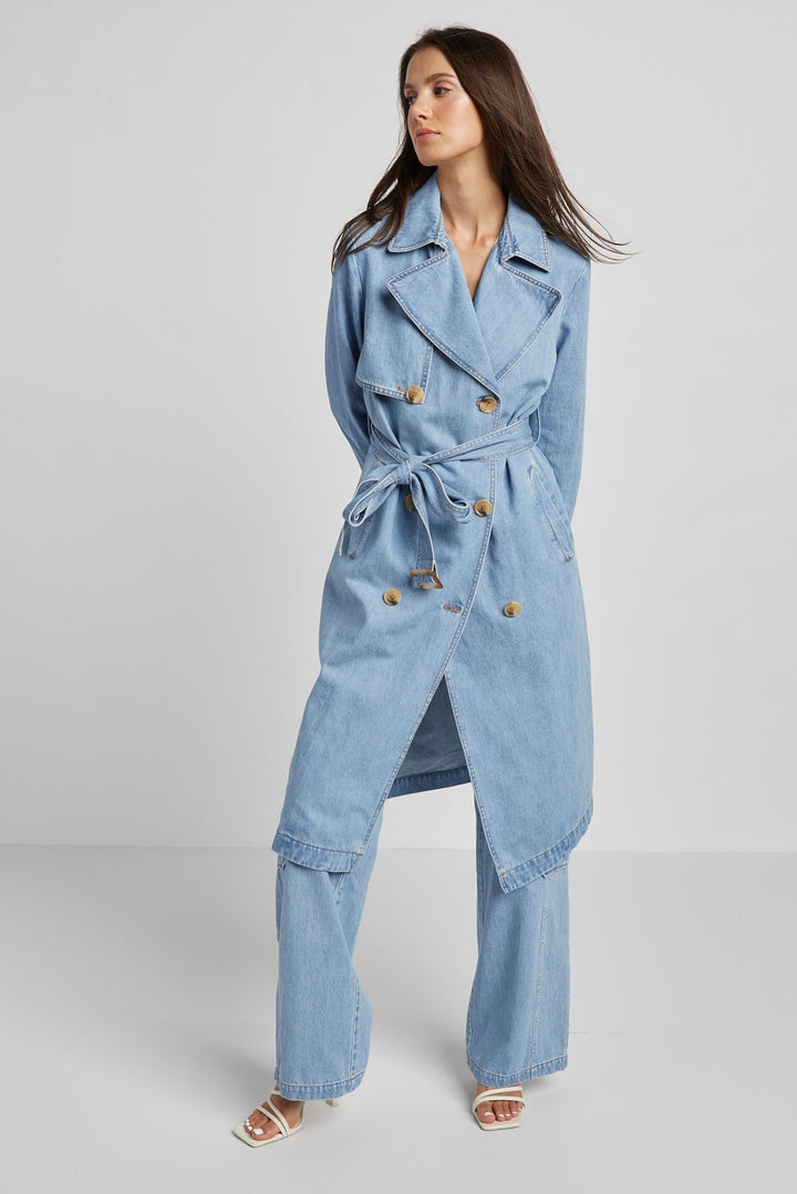 Rowan Versatile Denim Trench Coat